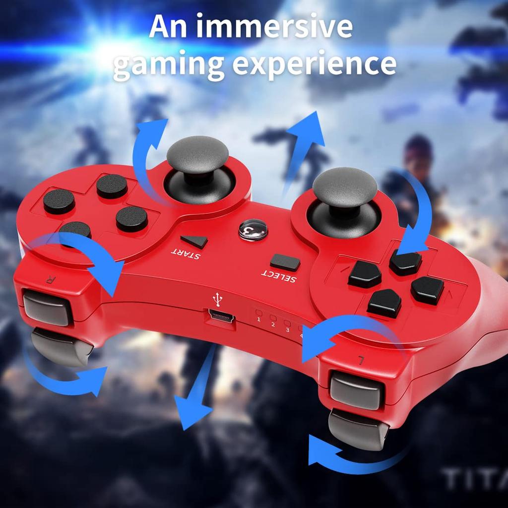 Wireless Bluetooth Game Controllers Game Gamepad Rechargeable with Motion-sensing system for Sony PS3 Playstation 3