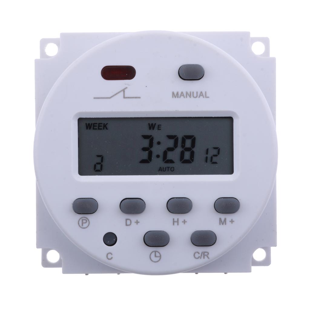 Buy DC 12V Digital LCD Programmable Timer Relay Time of Weekly ...