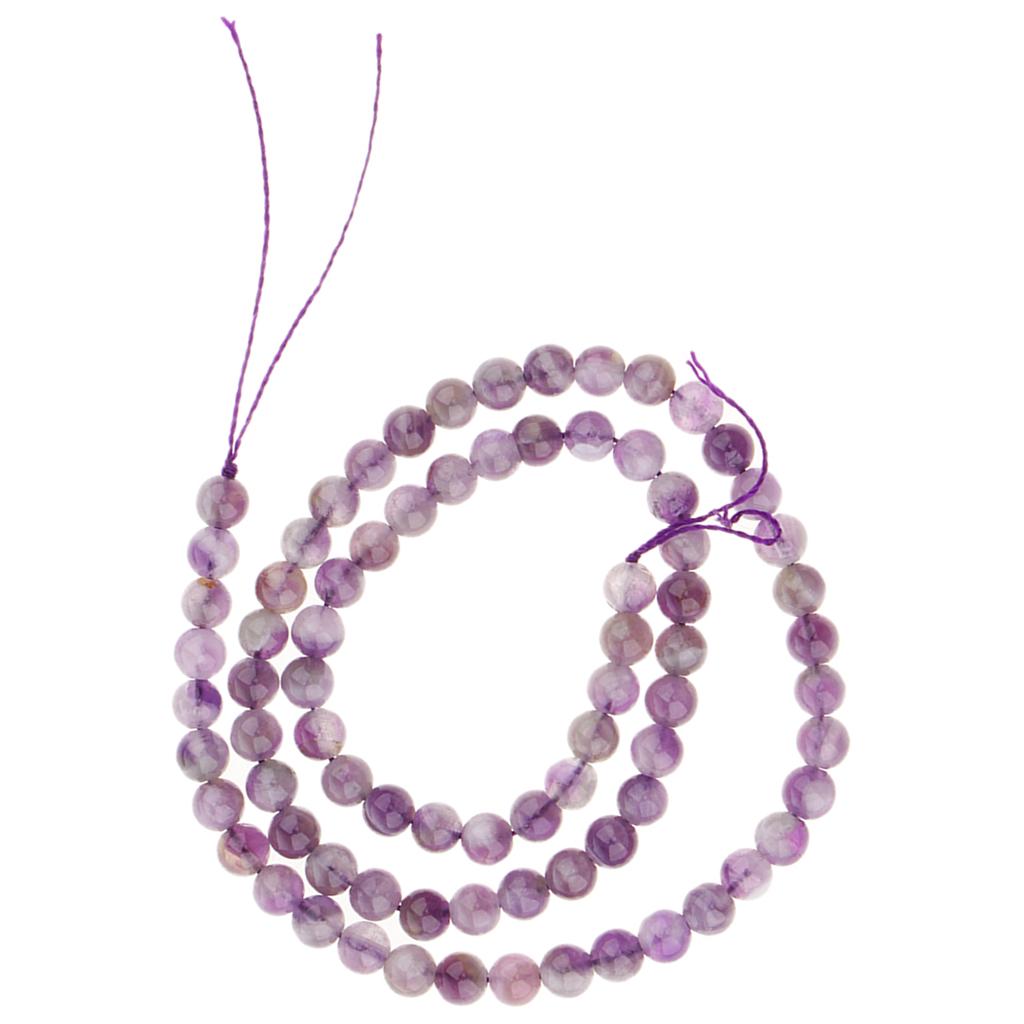 Amethyst Gemstone Loose Beads DIY Natural Craystal for Jewelry Making  4mm