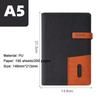 (Free Logo Engraving) A5 Thickened Business Hard Notebook, Notepad, Student Diary, Buckle Meeting Minutes, with Card Slot