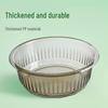 Thickened Transparent Plastic Washbasin: Large Size for Vegetables, Laundry, or Foot Washing - Ideal for Home and Dorm Use