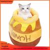 Cozy Semi-Enclosed Winter Nest for Cats & Dogs with Washable Mattress & Free Sleeping Pad