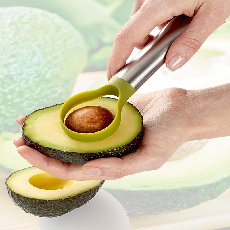 1Pc Stainless Steel Avocado Slicer, Knife and Nucleator - Manual Multi-Function Kitchen Tools