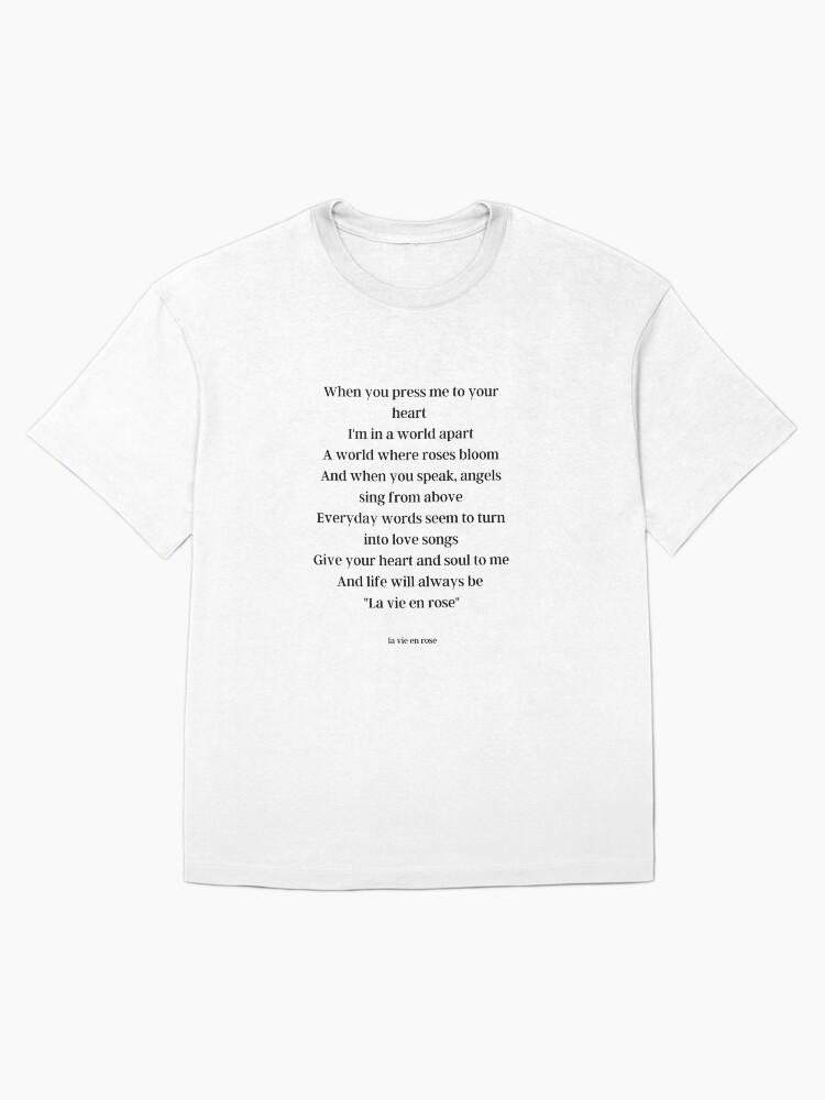 édith Piaf La vie en rose Oversized T-Shirt