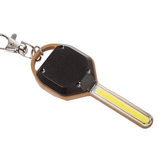 Tragbarer Mini-COB-LED-Licht-Schlüsselring Schlüsselanhänger Outdoor-Taschenlampe Latch Haken