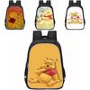 Winnie The Pooh Large Capacity Lightweight 3d School Backpack For Kids And Students Unisex Oxford Fabric