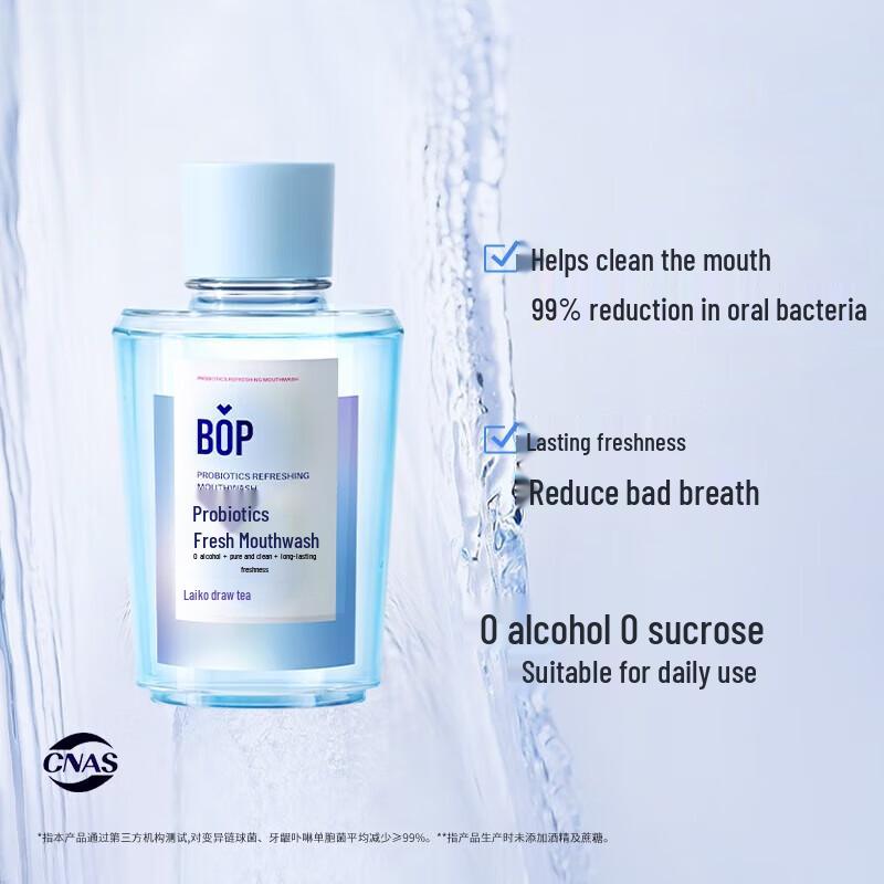 Bop Probiotics Fresh Mouthwash