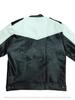 Lambskin Real Men's Jacket Black & White Genuine Leather Handmade Lambskin Soft Stylish