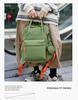 2025 Women's Fashion Textured Casual Backpack - Solid Color, Versatile for Commute & Travel