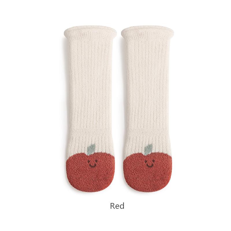 Winter Baby Stockings Warm Thick Baby Long Tube Socks Cute Cartoon Loose Cuff Newborn High Knee Socks