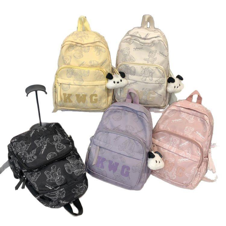 Schoolbag Mori ins high value cute bear campus style durable junior high school student schoolbag niche travel backpack
