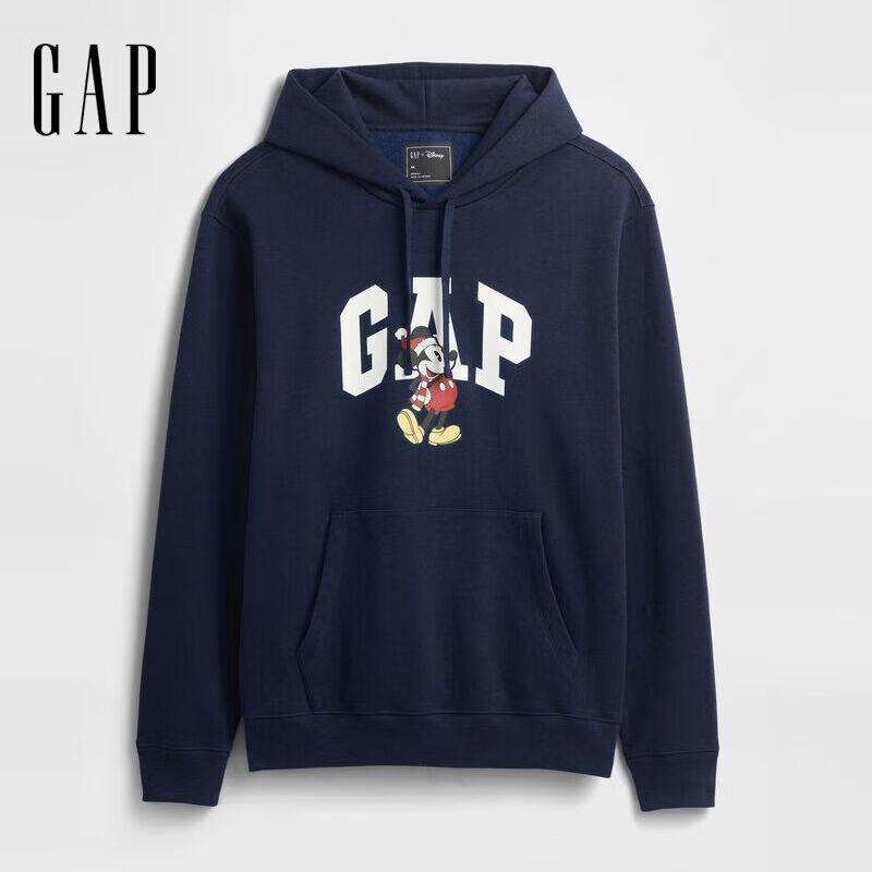 Толстовка флисовая с капюшоном и мультяшным логотипом унисекс от Gap XS 4500₽