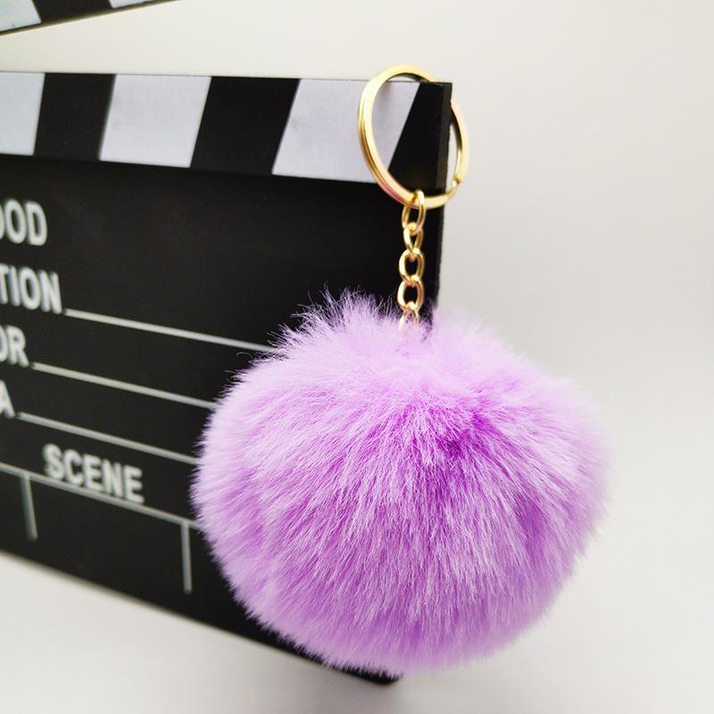 Rabbit Plush ball Pendant 8CM Ladies luggage Plush Keychain Pendant Bag Accessories Gifts