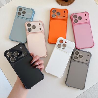 Large View Window Lens Original Color Compatible with iPhone 16 Pro Max Apple 17 Phone Case 15/14 Simple Anti-drop