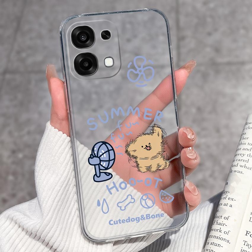 For Oppo A6 Pro A6x A5x K13 Realme 15X C85 V70 V70s CT 7 7T 8 Phone Cases Beautiful Sakura Butterflies Patterns Casing Soft Silicone TPU Clear Housing
