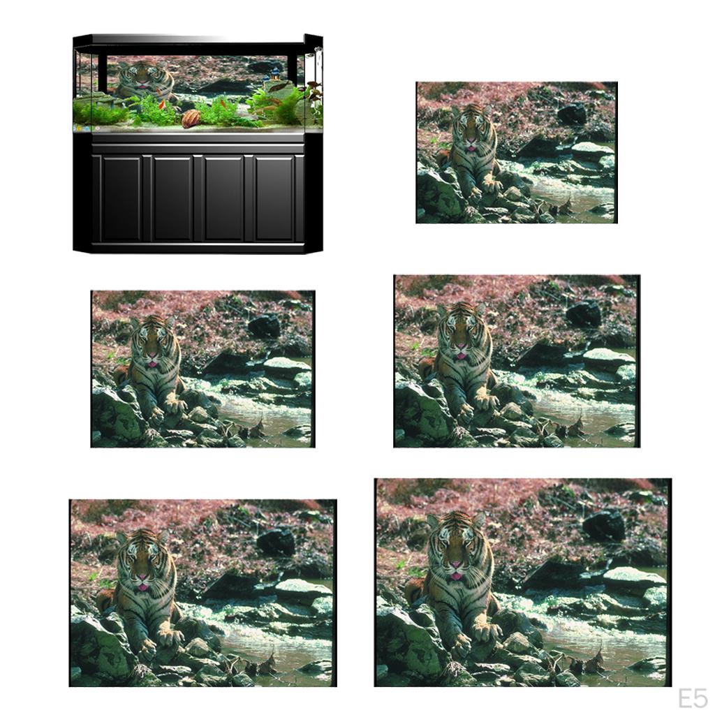 Decoración de Acuario Tanque de Peces Póster de Fondo Adorno Paisaje
