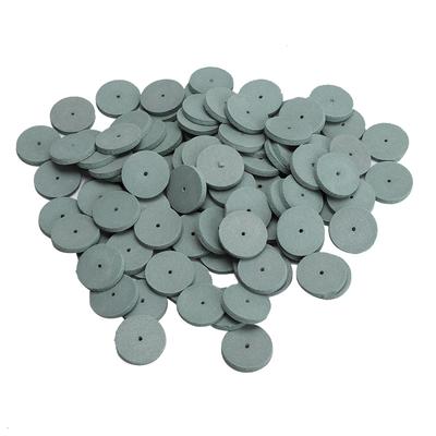 100pcs Rubber Polishing Wheel for Metal Dental Mini Drill Grinder Dental AccessoryGreen