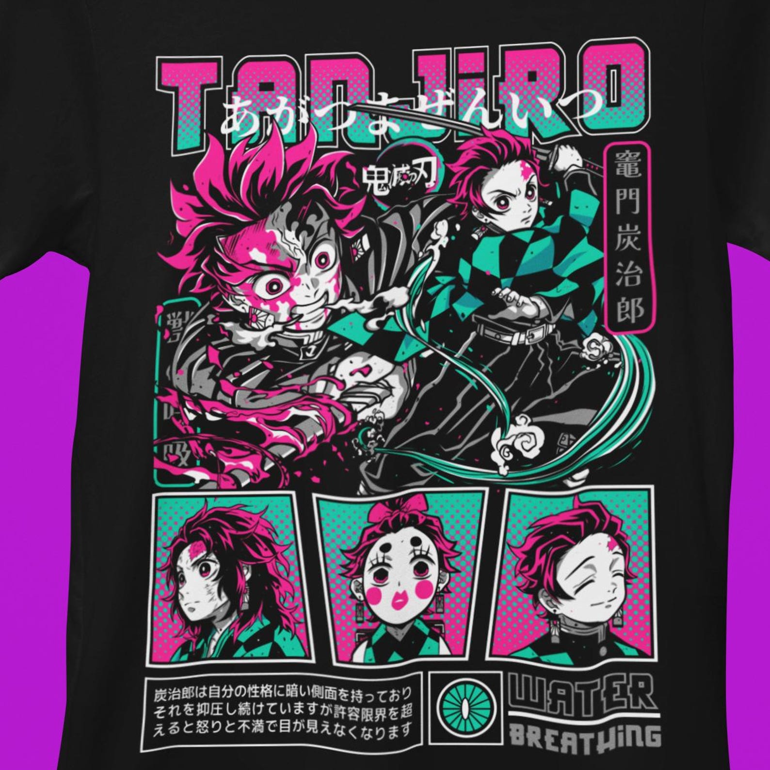 Anime Manga Shirt | Japanese Anime | Fire Style | Streetwear | Japan Style | Unisex | 100% Cotton | Anime Lovers Shirt S