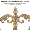 Retro Vintage Libra Balance Scale Metal Sculpture Ornament for Office Desk Home Library Justice Scale Decoration Lawyer Decor