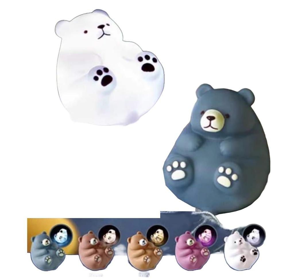 Relax BEAR Light Relax Bear Light x Complete Set of 5 Gachapon Capsule Toy Types,