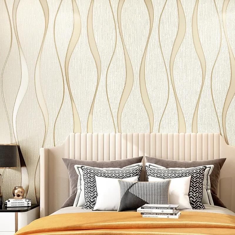 3D Striped Wallpaper For Walls Roll Living Room TV Background Wall Decoration Paper Wall Papers Home Decor Modern Papier Peint