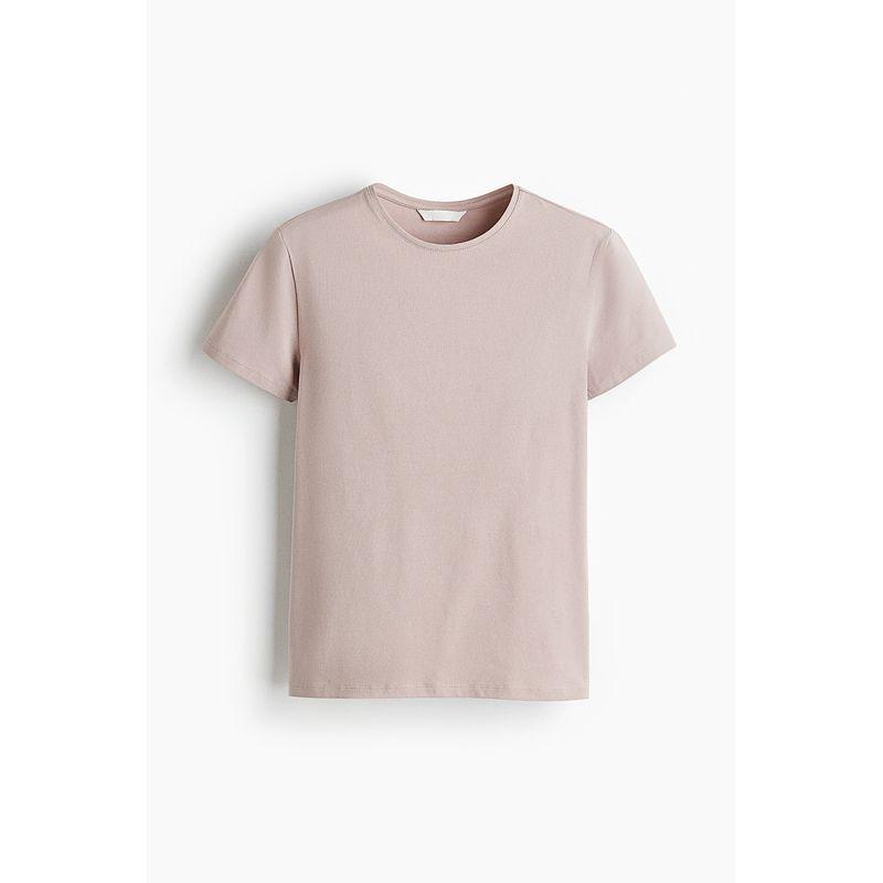 

Женская футболка HM Летняя футболка из эластичного хлопкового джерси Приталенная футболка 1260200