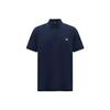 Ss24 Solid Color Logo Embroidered Casual Short Sleeve Polo Shirt Men Polo Shirts Navy-Blue 211804-4R461-6935