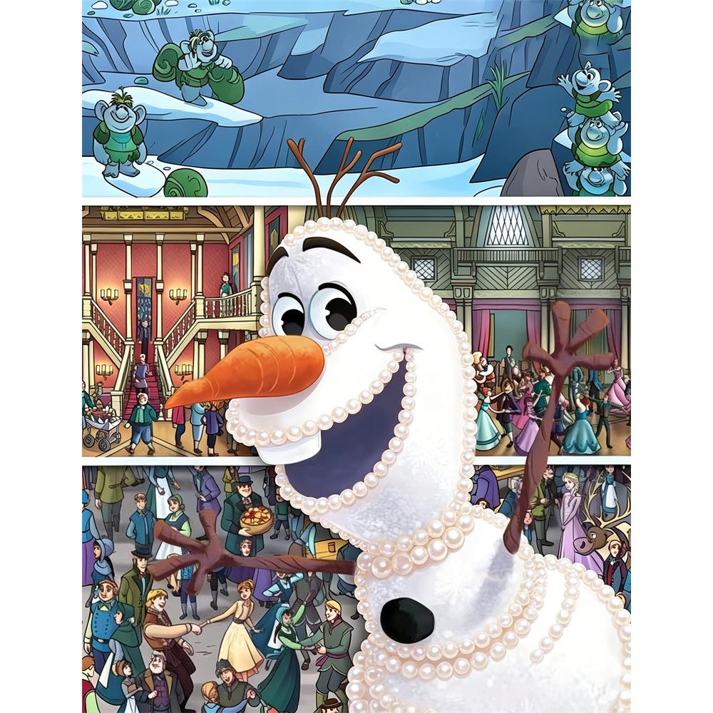 

Disney Pearl Art Frozens Olaf Pearl Art Painting Kit Creative DIY Craft Set for Adults Beginners Ideal Gift Home Wall Decor 30x40