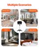 Portable Shampoo Bowl, Shampoo Sink with Adjustable Height & Angle, Salon Hair Wash Sink with Drain Hose and Star-Shaped Support Base for Barbershop