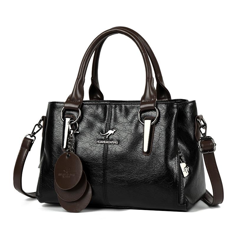 

Kangaroo Women s Soft Leather Crossbody Handbag - Large Capacity Mom Bag 2025
