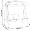 VidaXL Balancelle de jardin avec auvent vert 198 cm tissu et acier 363331