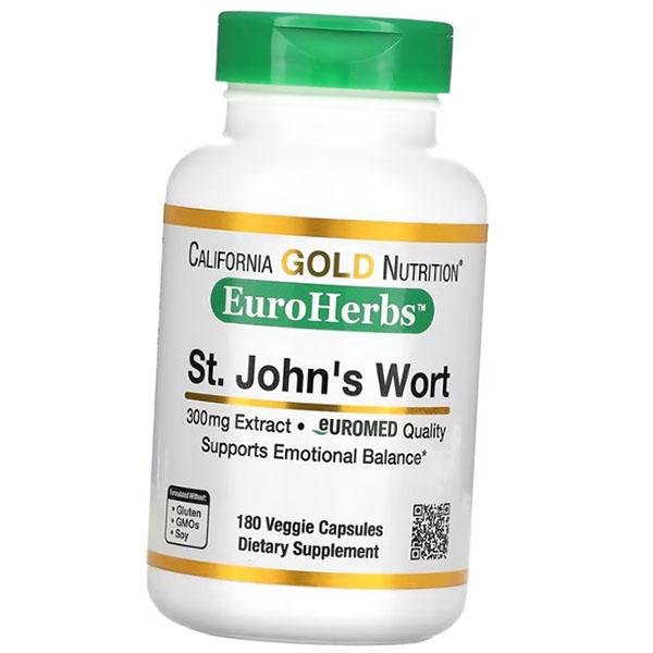 St. John's Wort Extract, EuroHerbs St. John's Wort, California Gold Nutrition 60 Veg Caps (71427018)