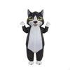 Inflatable Cat Suit Full Complete Costume with Blower Black for Adults,