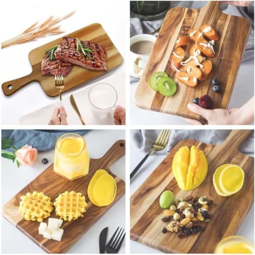 Ladfrol Wooden Cutting Board, Vegetable Cutting Board, Lightweight Wooden, Eco-Friendly Kitchen Board, Stylish Dinner Plate, Pizza, Bread Cutting Boar