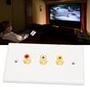 Multipurpose 3RCA Wall Plate 1080P 3RCA AV Media Wall Outlet Plates  Subwoofer Audio Port