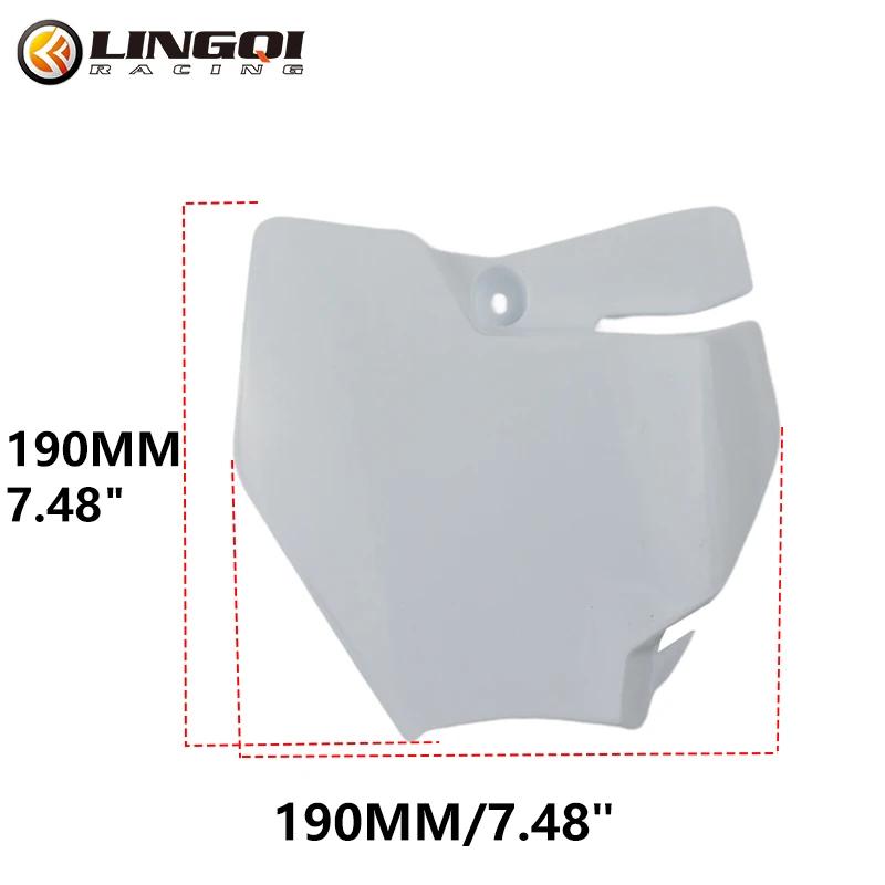 

LINGQI RACING Front Fender Number Plate Mudguard Mud Guard For Chinese KT50 2018 KT65 2016-2017 KT85 KT250 SX Dirt Pit Bike K50 White