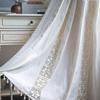 Jingga Crochet Splicing Tassel Sheer Curtain