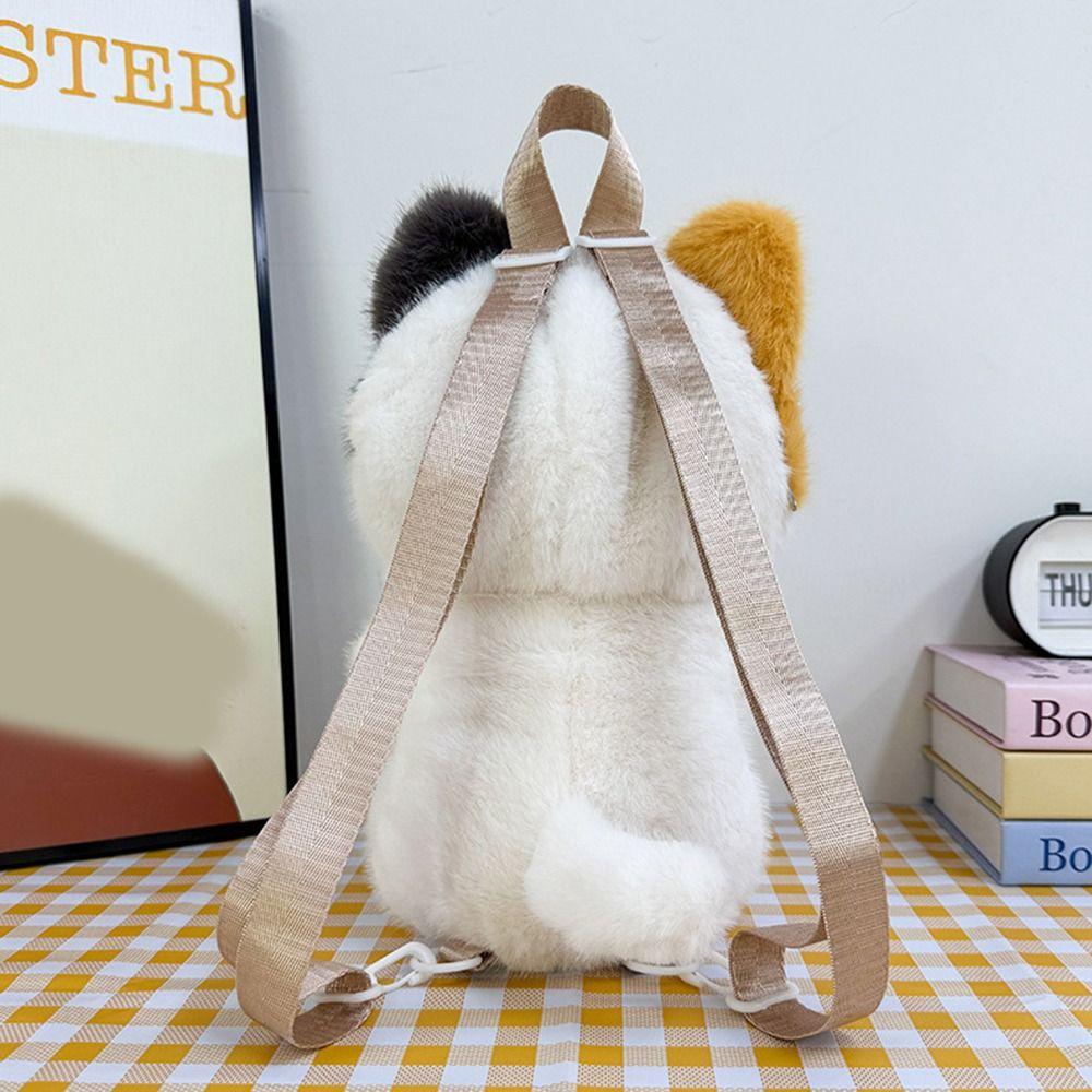 Big Eyes Stuffed Animal Backpack Soft Kitten Plush Doll New Cat Plush Backpack  for Children