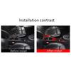 Red Carbon fiber Center Cup Holder Panel Sticker For Seat leon 2008-12