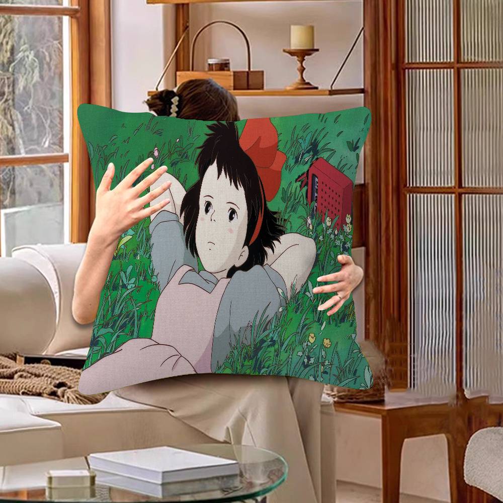 KKikis CARTOON DDelivery Service Pillow Cushion Cover Pillowcase Living Room Sofa Home Decor Customized