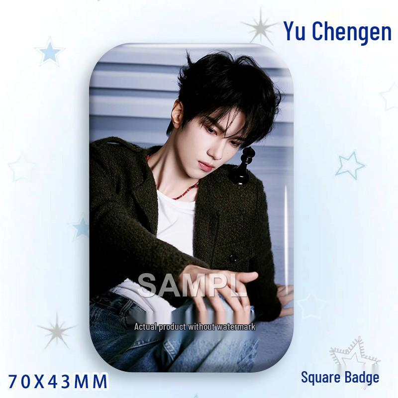Yu Cheng'en Fan Star Badge Laser Acrylic Brooch Ornament
