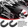 Motorrad Abnehmbarer Gepäckträger Montagegestell Sissy Bar Verriegelungsclips Platte Buchsen Für Harley Touring Softail Dyna Sportster