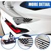 Rear Wing Side American Flag Decals Compatible with Chevrolet Corvette C8 2020-2026, Spoiler Side Panel Sticker, American Flag Rear Wing Decal