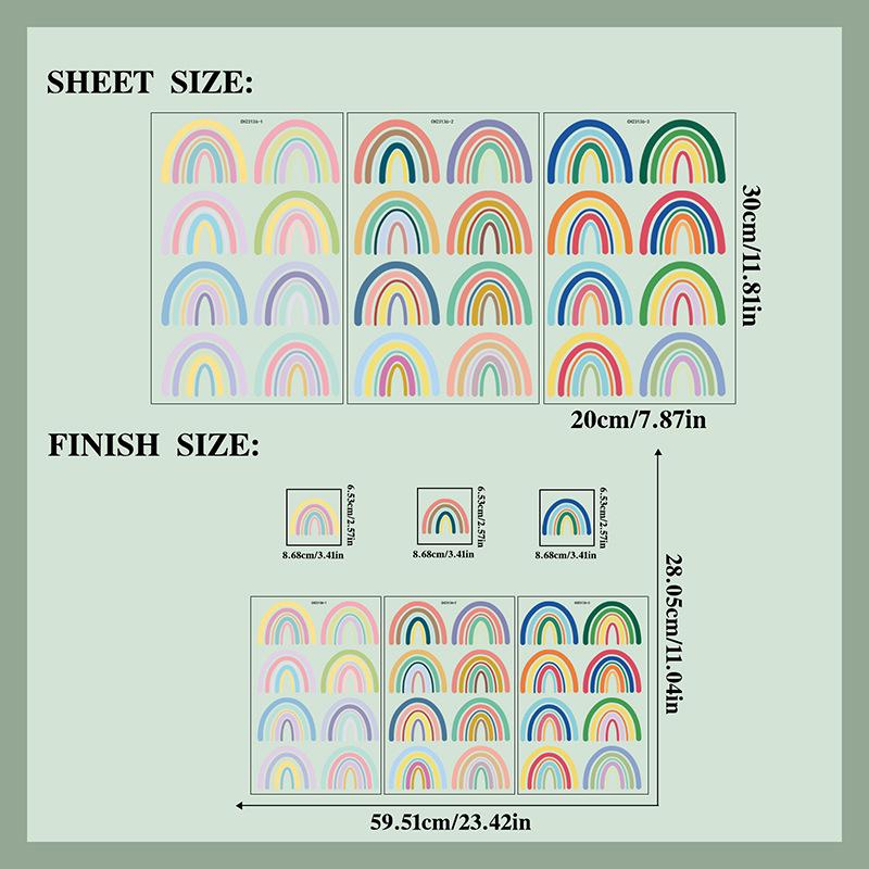 

Сделай сам Радужные Мультяшные Мечтательные Наклейки на Стену для Украшения Детской Комнаты, Детской, Детского Сада, Спальни, Гардероба, Декоративные Наклейки 20x30CMx3pcs разноцветный