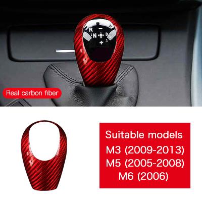 Carbon Fiber Gear Shift Collar for BMW M3 M5 M6 Interior Trim Accessory Red Carbon чёрный