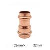 I.D 15-54mm Copper Double Clamp Pressure Pipe Fittings, Direct V-shaped Clamp Pressure Straight Through Water Pipe Joint