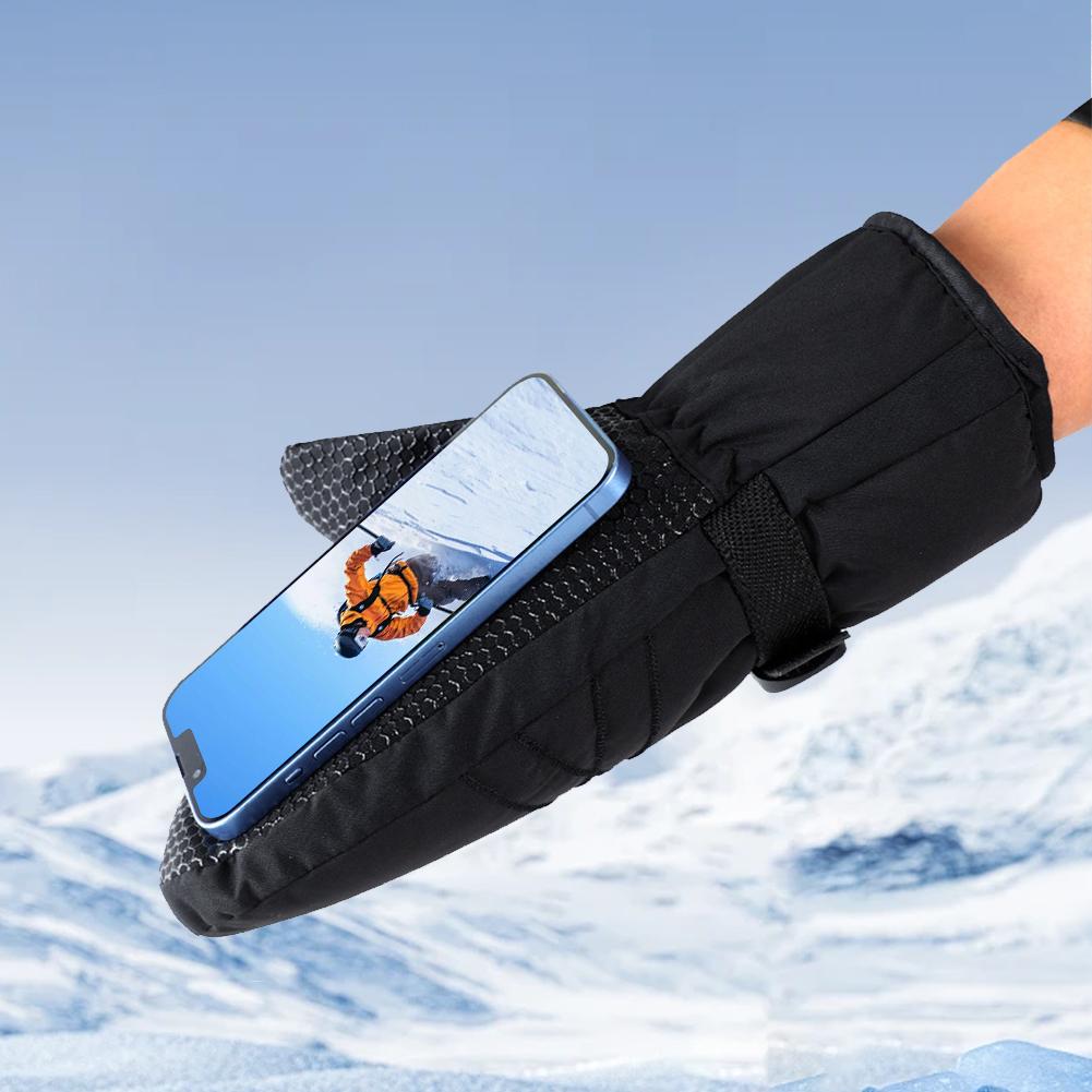 Ski Mittens Waterproof Snow Gloves Windproof Cycling Gloves Snowboard Gloves Cold Weather Gloves for Men and Women