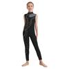 Girls Dance Bodysuit Sparkly Rhinestones Sheer Mesh Patchwork Full Body Performance Wear
