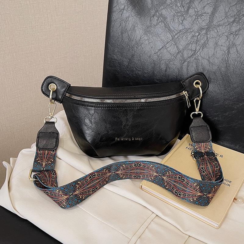 Simple and Versatile Chest Bag for Women Large-capacity Single-shoulder Crossbody Bag for Women