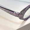 Elegant Rhinestone Cat Eye Reading Glasses for Women - Fashionable Blue Light Blocking Readers with Sparkling Rhinestones